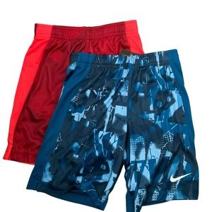 Nike Boys Dri -fit Athletic Mesh Shorts Size 7 Bundle Of 2 NEW